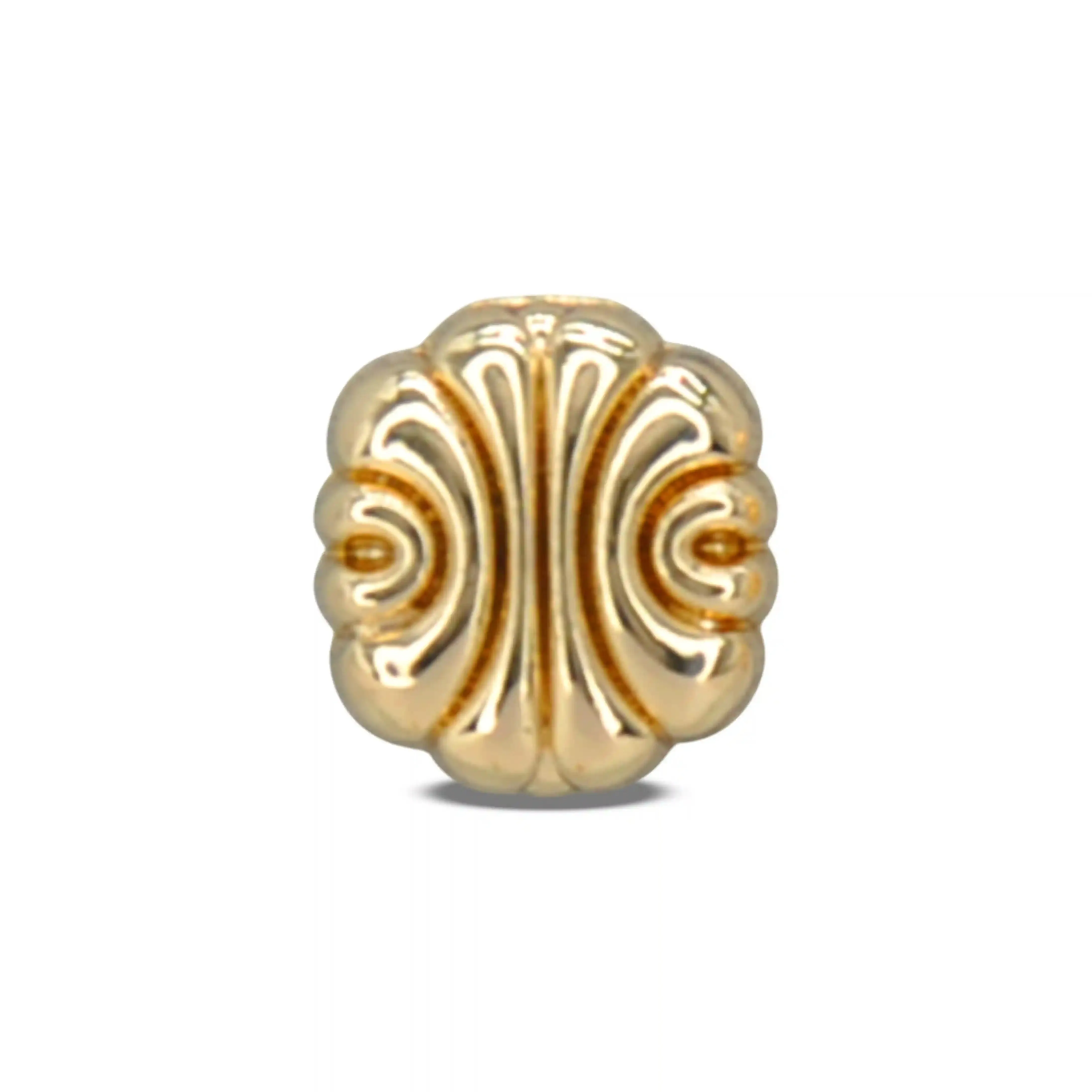 Scalloped Shirt 10mm Metal Button