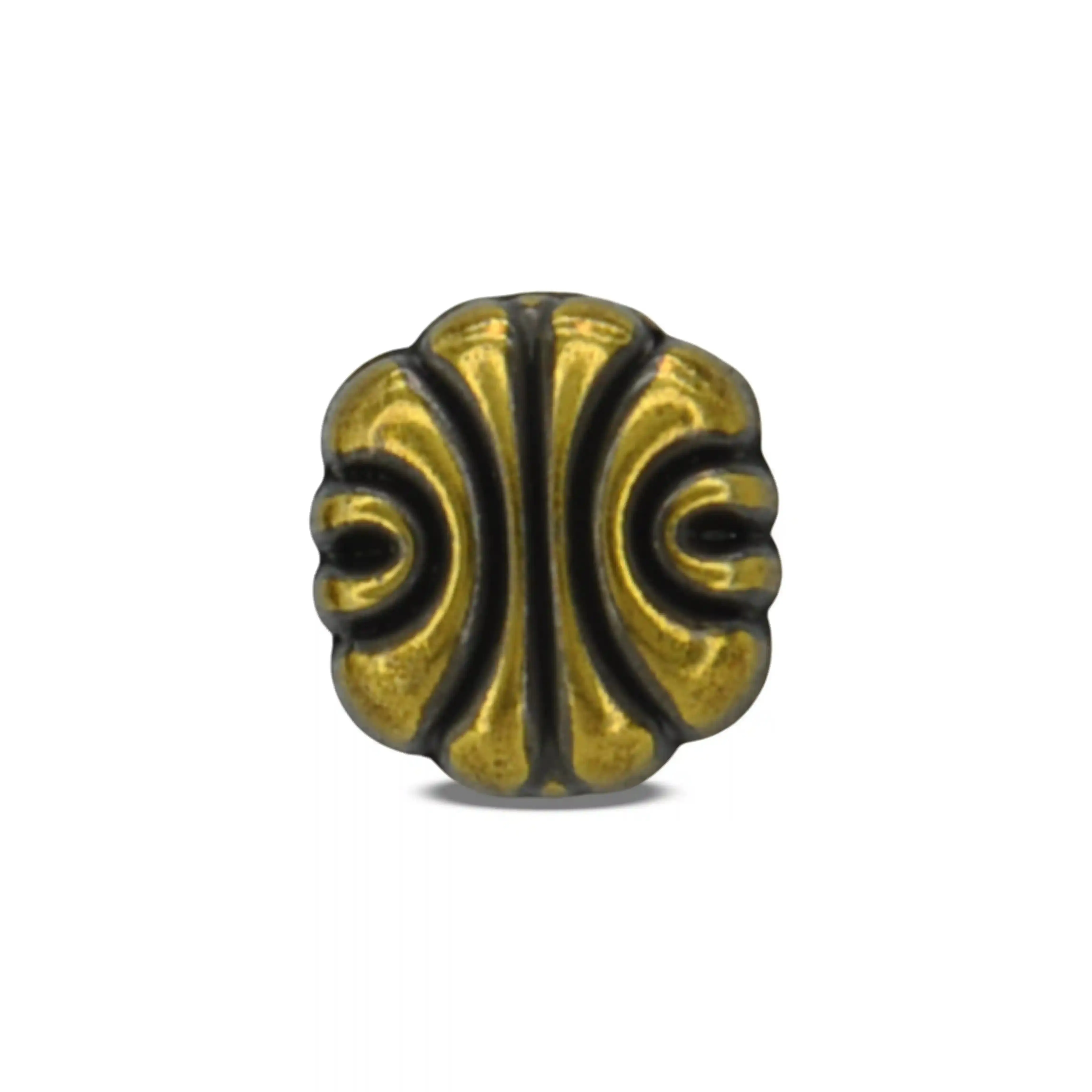 Scalloped Shirt 10mm Metal Button