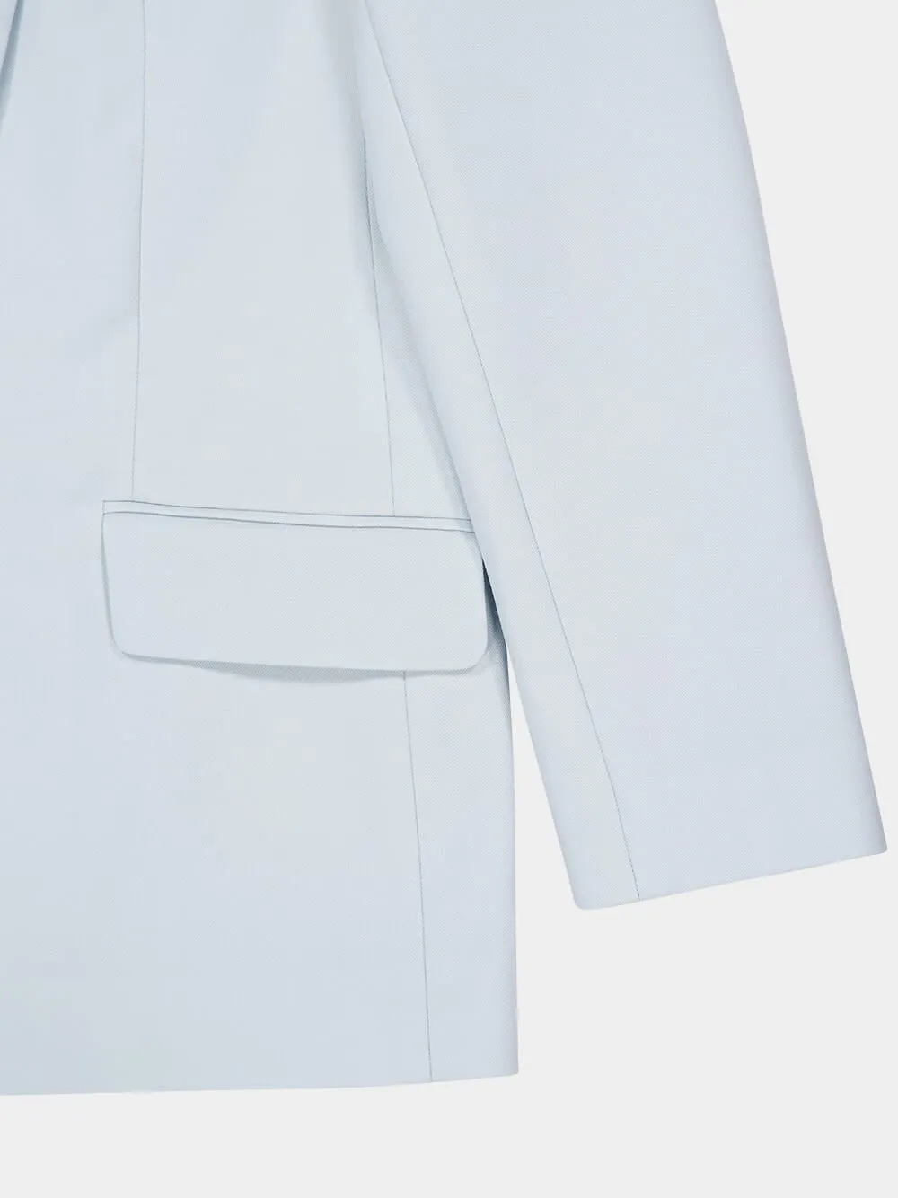 Sea Foam Shawl Collar Tuxedo Jacket