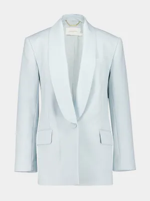 Sea Foam Shawl Collar Tuxedo Jacket