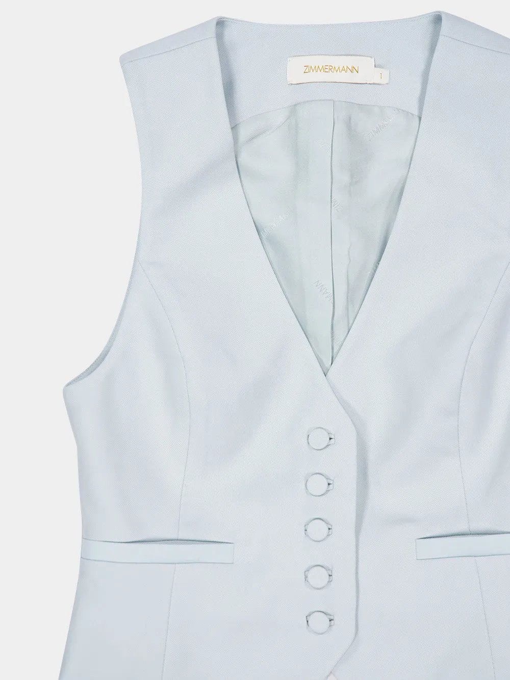 Sea Foam Wool Waistcoat