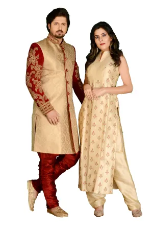 Sherwani (Custom Tailored) - (D.No.-1083)