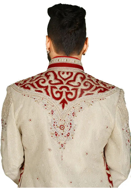 Sherwani (Custom Tailored) - (D.No.-1135)