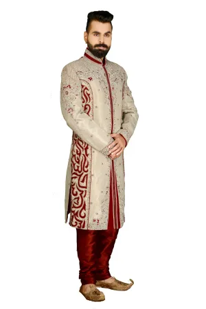 Sherwani (Custom Tailored) - (D.No.-1135)