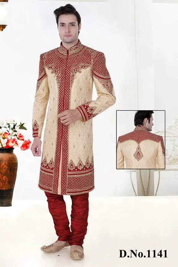 Sherwani (Custom Tailored) - (D.No.-1141)