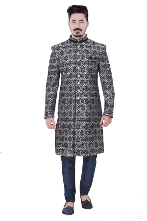 Sherwani (Custom Tailored) - (D.No.-1168-A)