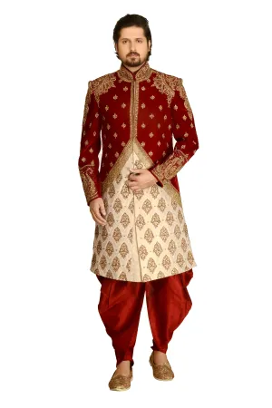 Sherwani (Custom Tailored) - (D.No.-1207)
