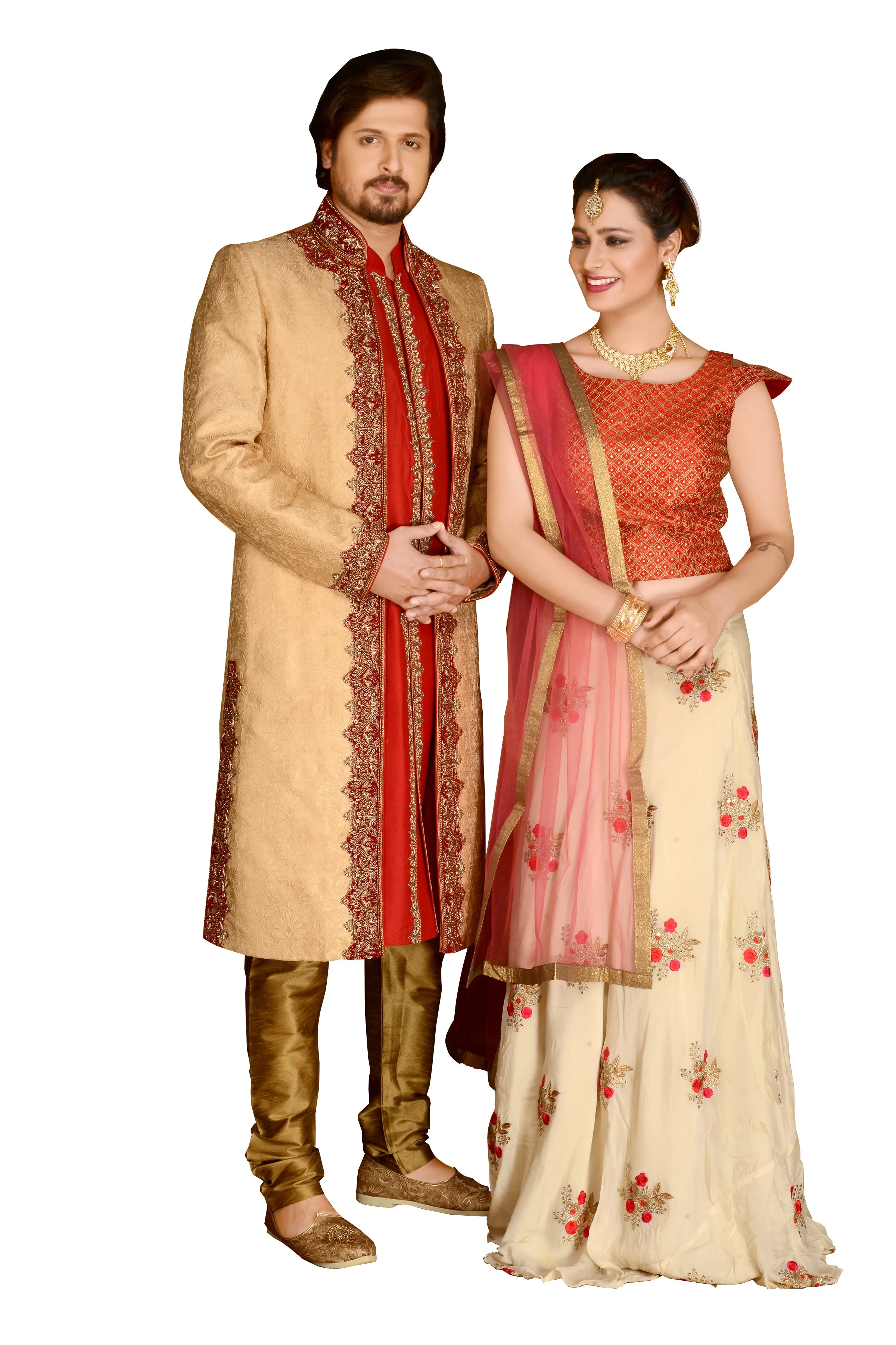 Sherwani (Custom Tailored) - (D.No.-1208)