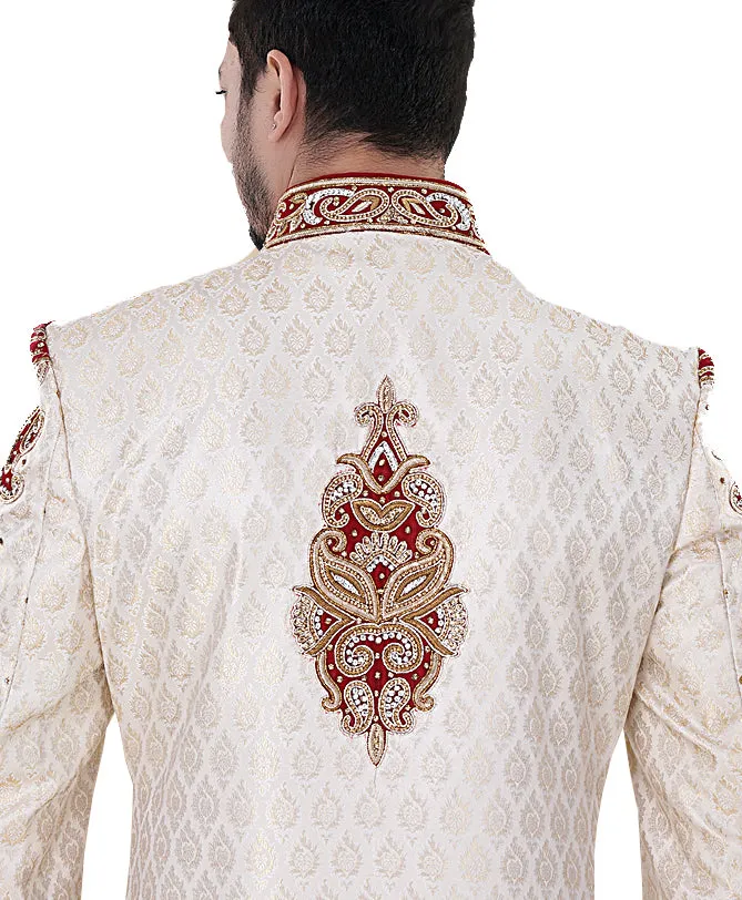 Sherwani (Custom Tailored) - (D.No.-1221)