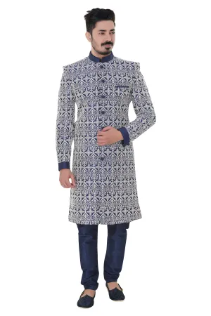 Sherwani (Custom Tailored) - (D.No.-1225)