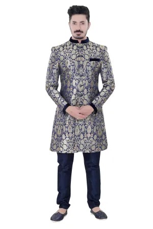 Sherwani (Custom Tailored) - (D.No.-1229)