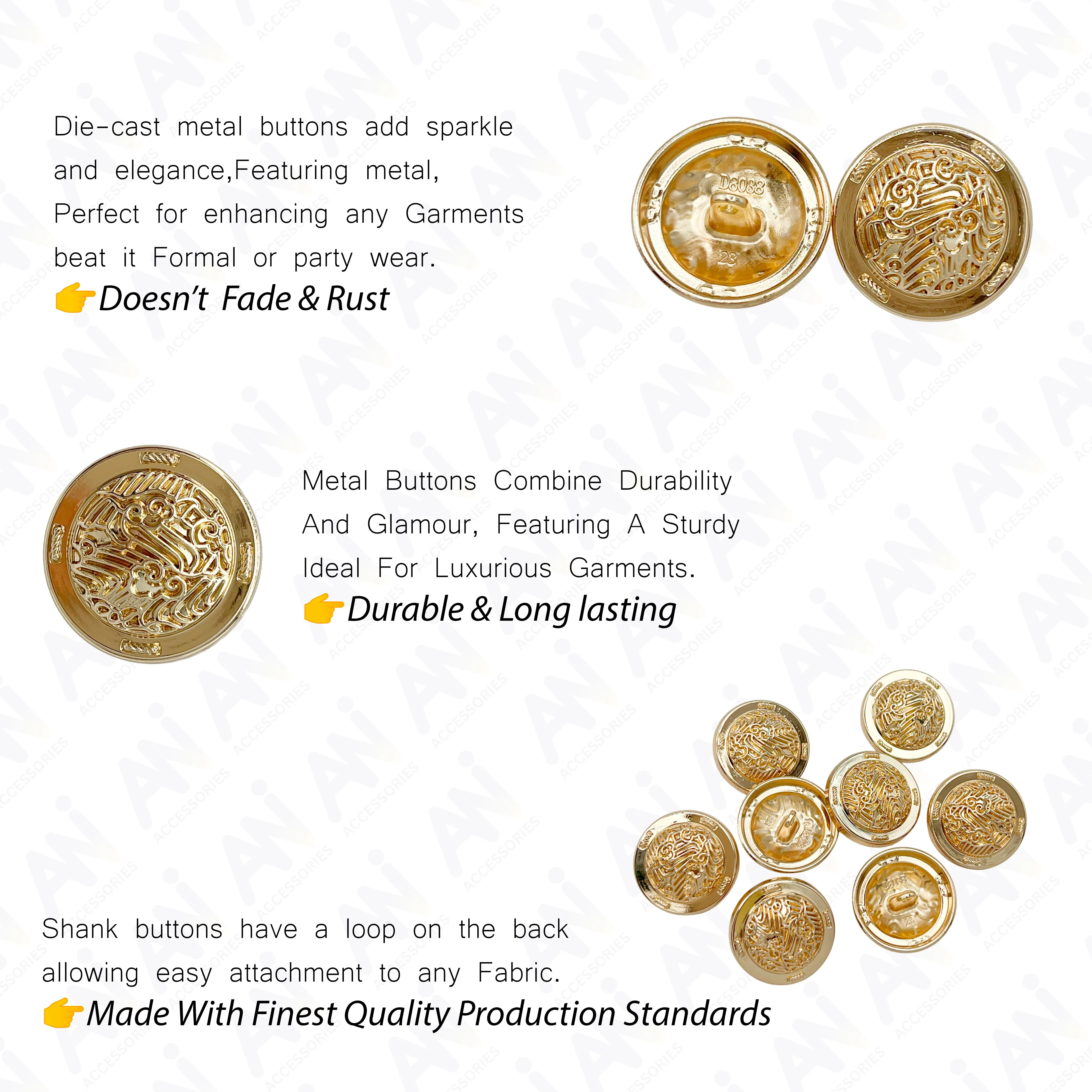 Shiny Decorative Buttons
