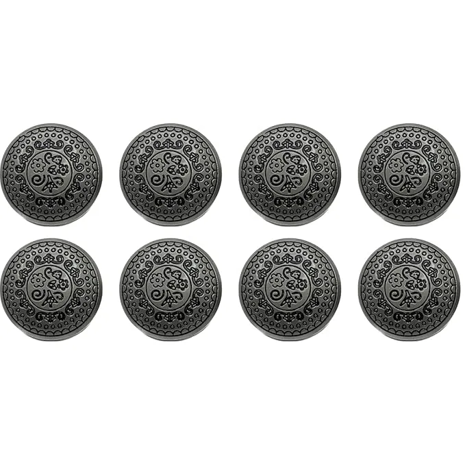 Silver Symphony Metal Buttons