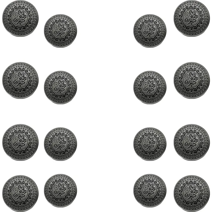Silver Symphony Metal Buttons