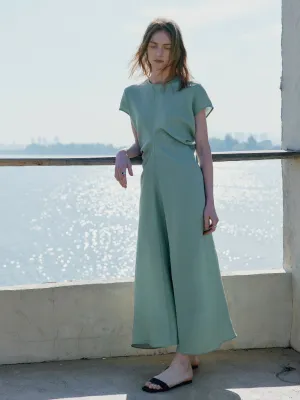 Sleek Satin Slim Dress