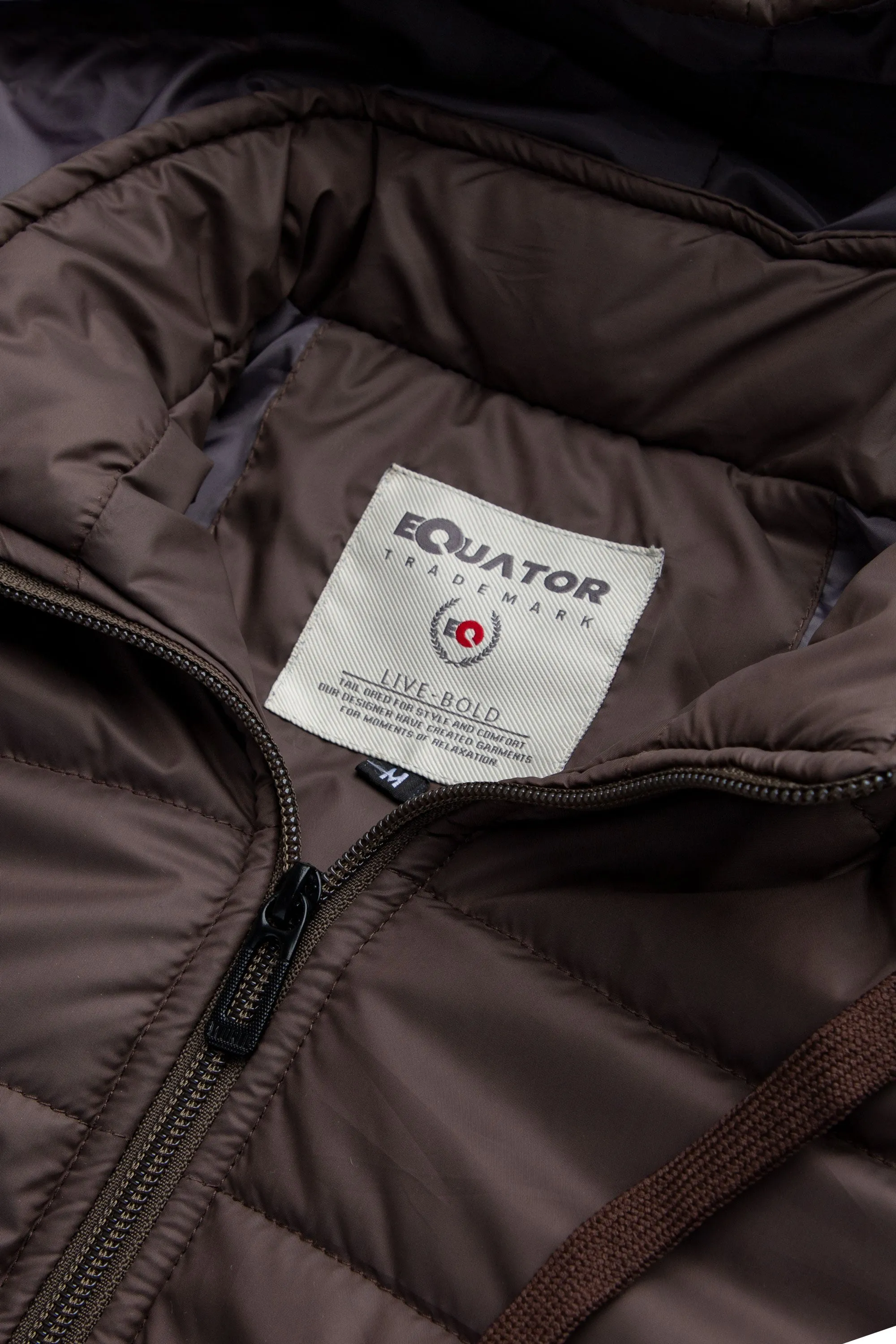 Sleeveless Brown Parachute Jacket
