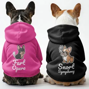Snort Symphony and Fart Opera - Matching French Bulldog Hoodies – Stylish, Cozy & Personalized!
