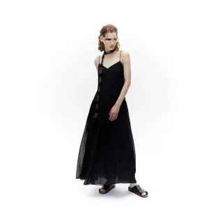 Spaghetti Strap Pleated Dress