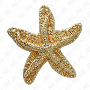 Star Fish Metal Brooch for Sarees, Cardigans, Dresses, & More