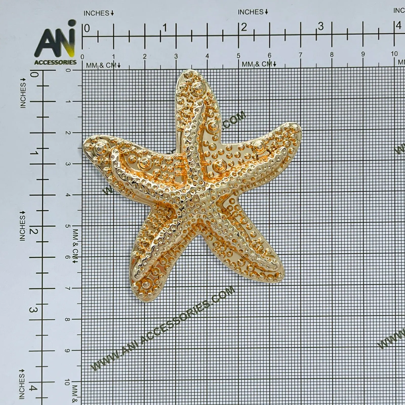 Star Fish Metal Brooch for Sarees, Cardigans, Dresses, & More