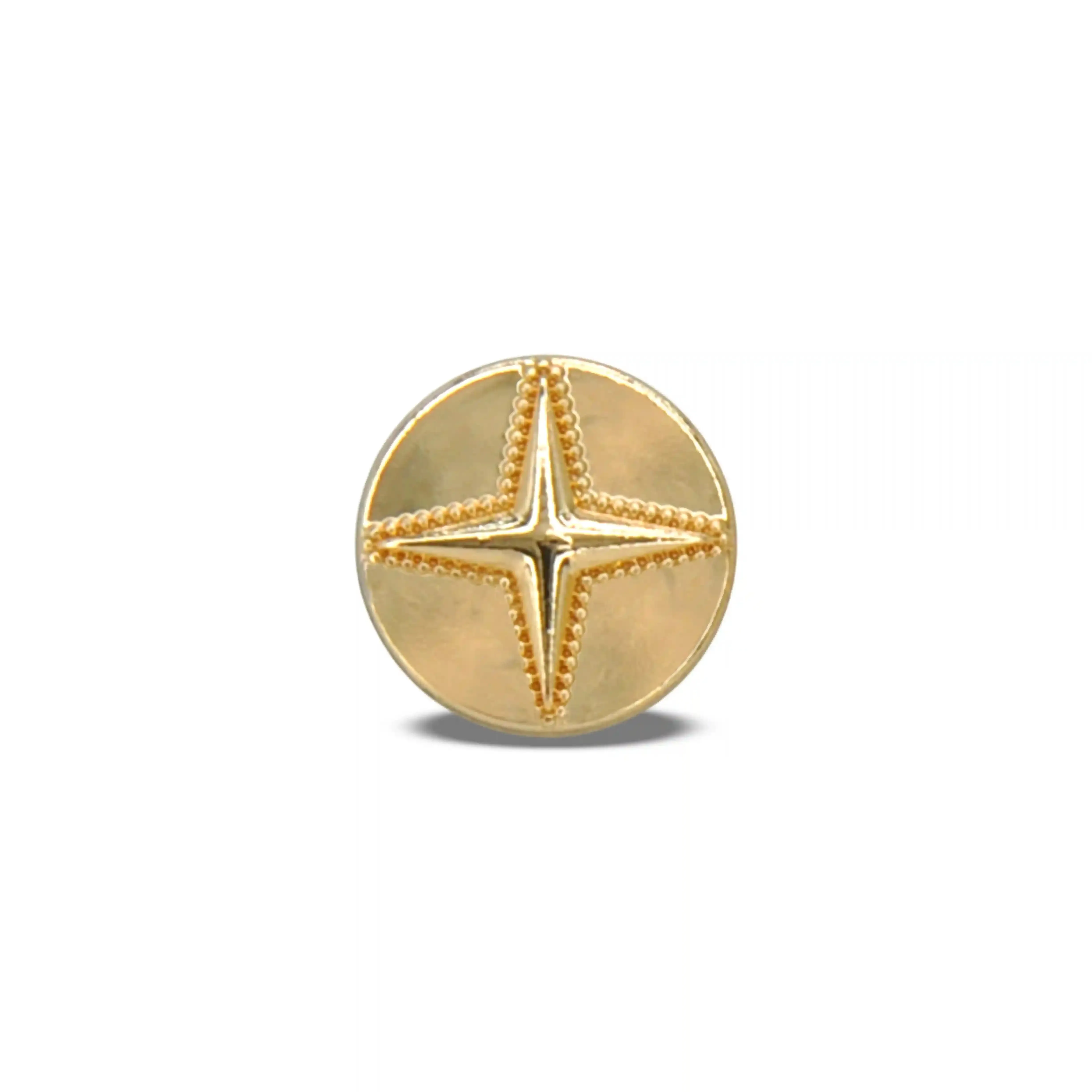 Starburst 10mm Metal Shirt Buttons