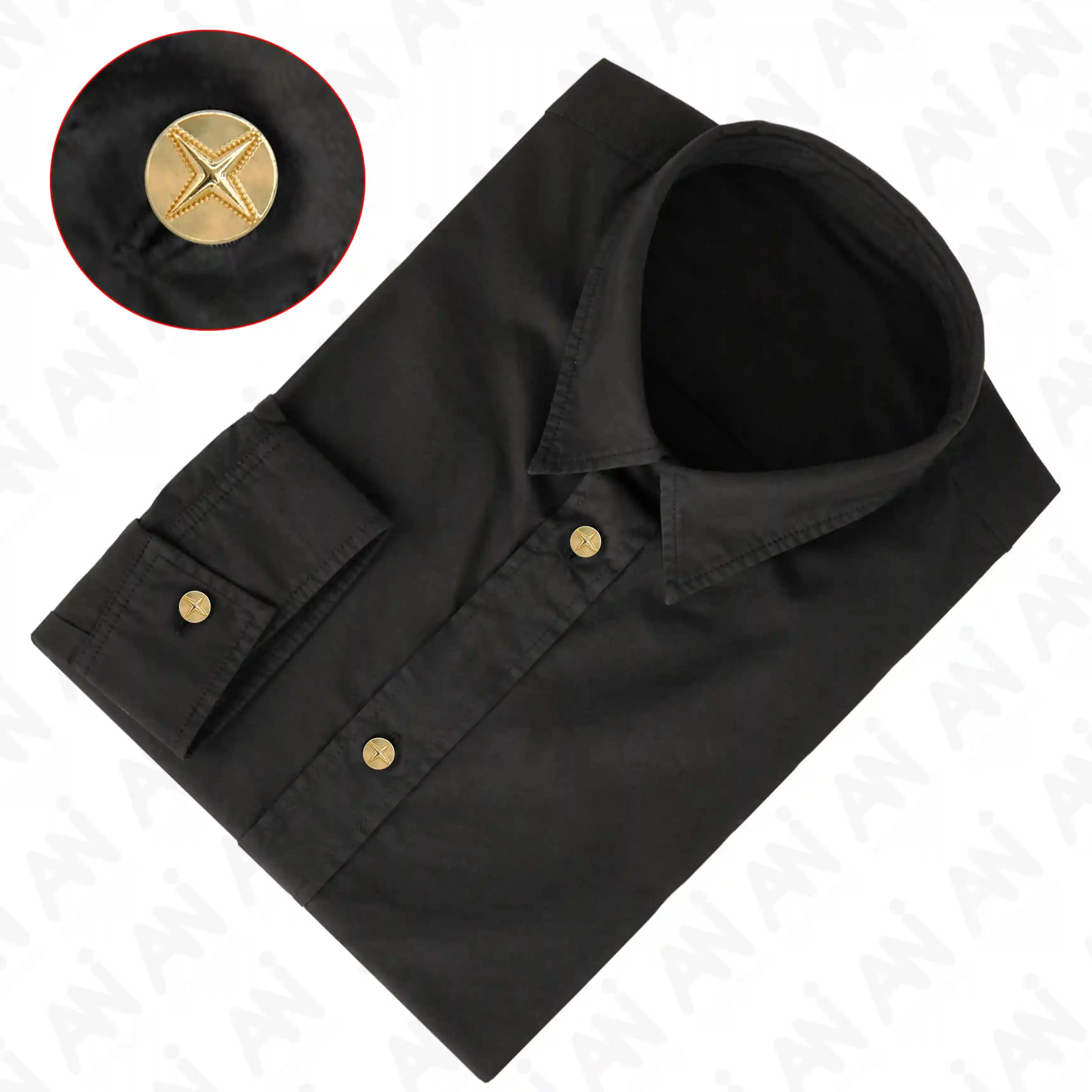 Starburst 10mm Metal Shirt Buttons