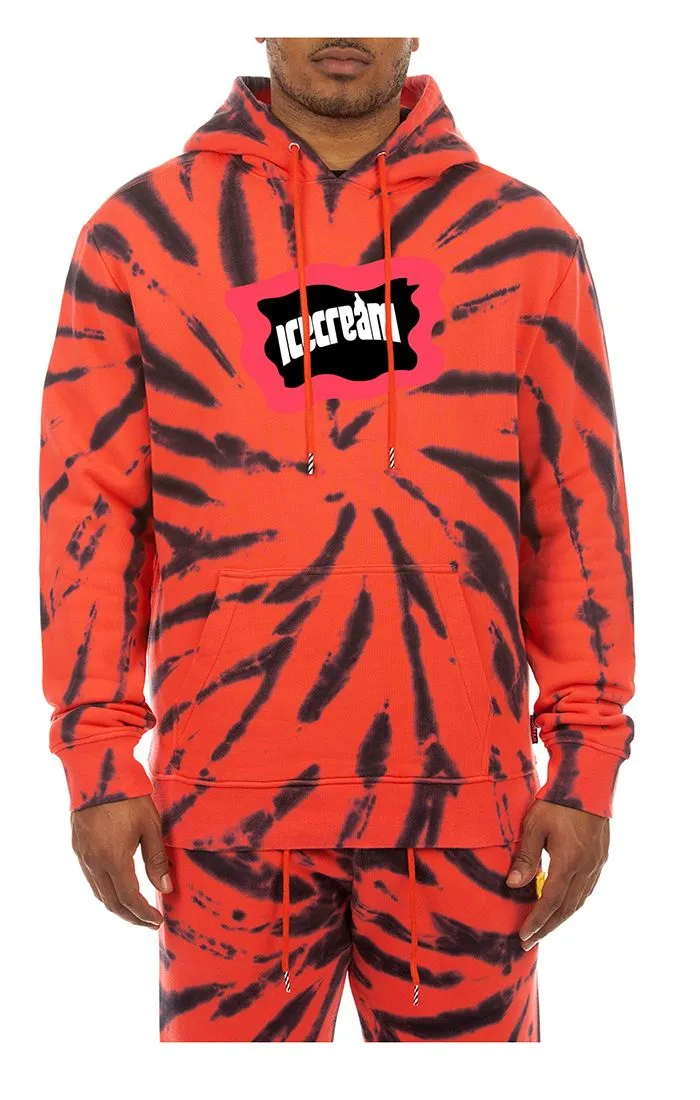 Stone Hoodie - Neon Red