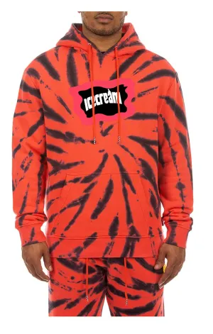 Stone Hoodie - Neon Red