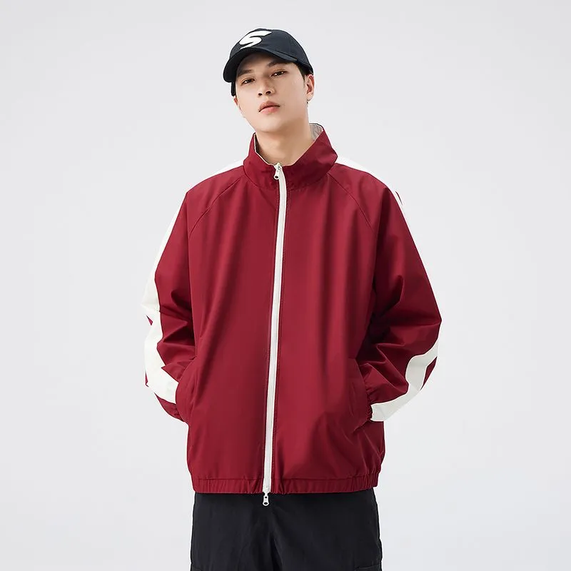 Stylish Dual-side Wear Water-resistant Rain Jacket for Men