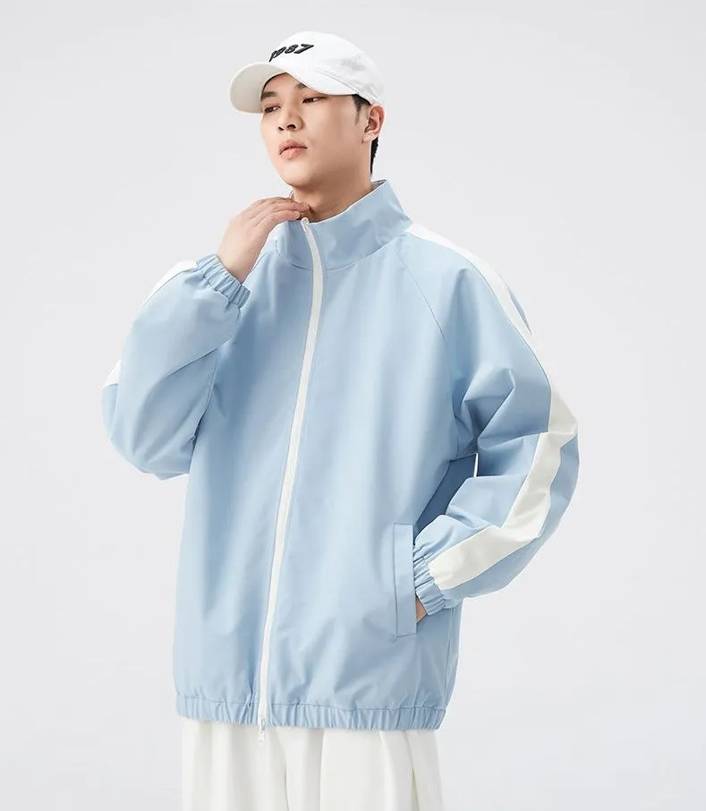 Stylish Dual-side Wear Water-resistant Rain Jacket for Men