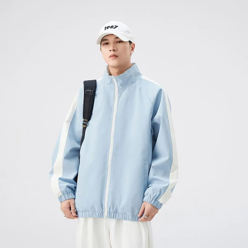 Stylish Dual-side Wear Water-resistant Rain Jacket for Men