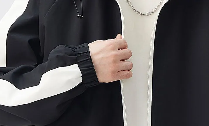 Stylish Dual-side Wear Water-resistant Rain Jacket for Men
