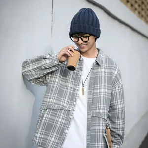 Stylish Plaid Relaxed-Fit Shirt for Men