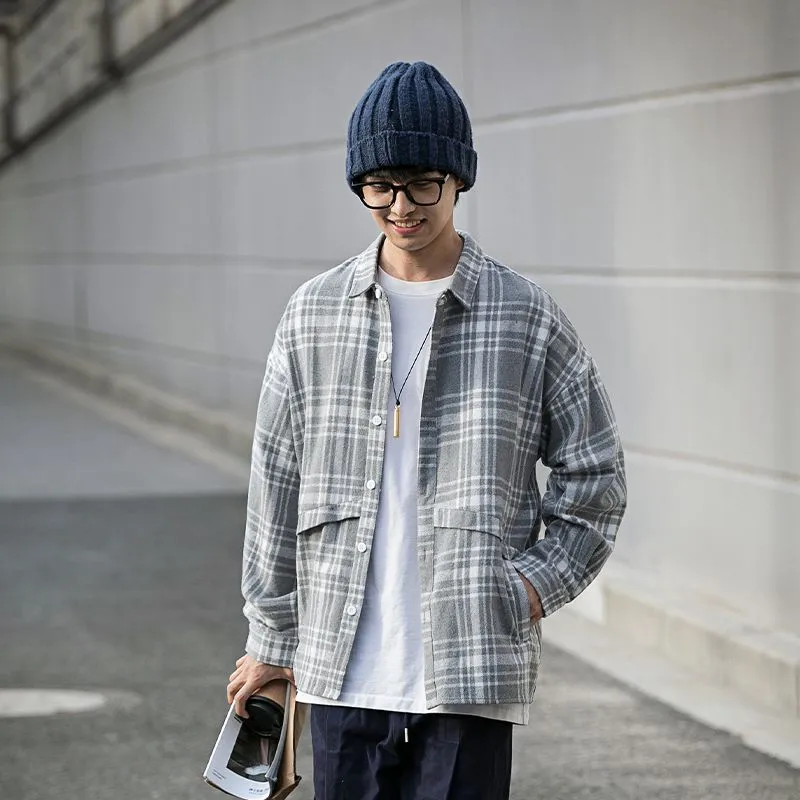 Stylish Plaid Relaxed-Fit Shirt for Men