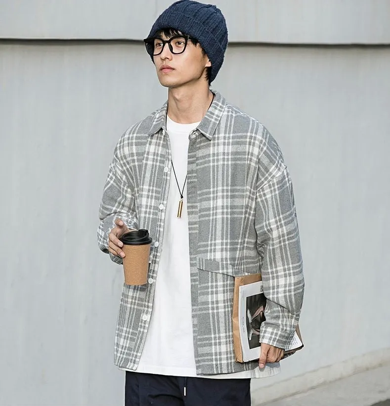 Stylish Plaid Relaxed-Fit Shirt for Men