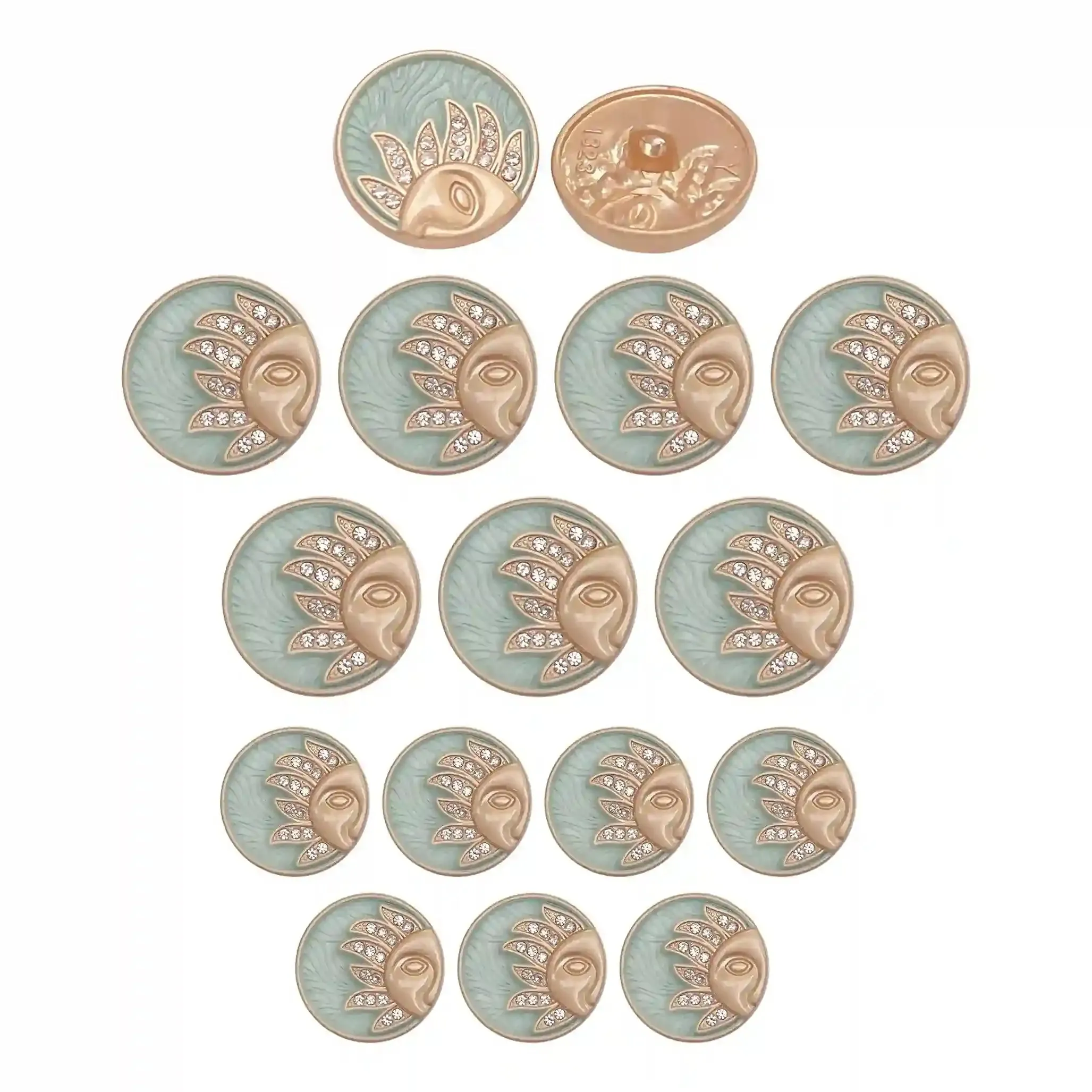 Sun Inspire Metal Buttons