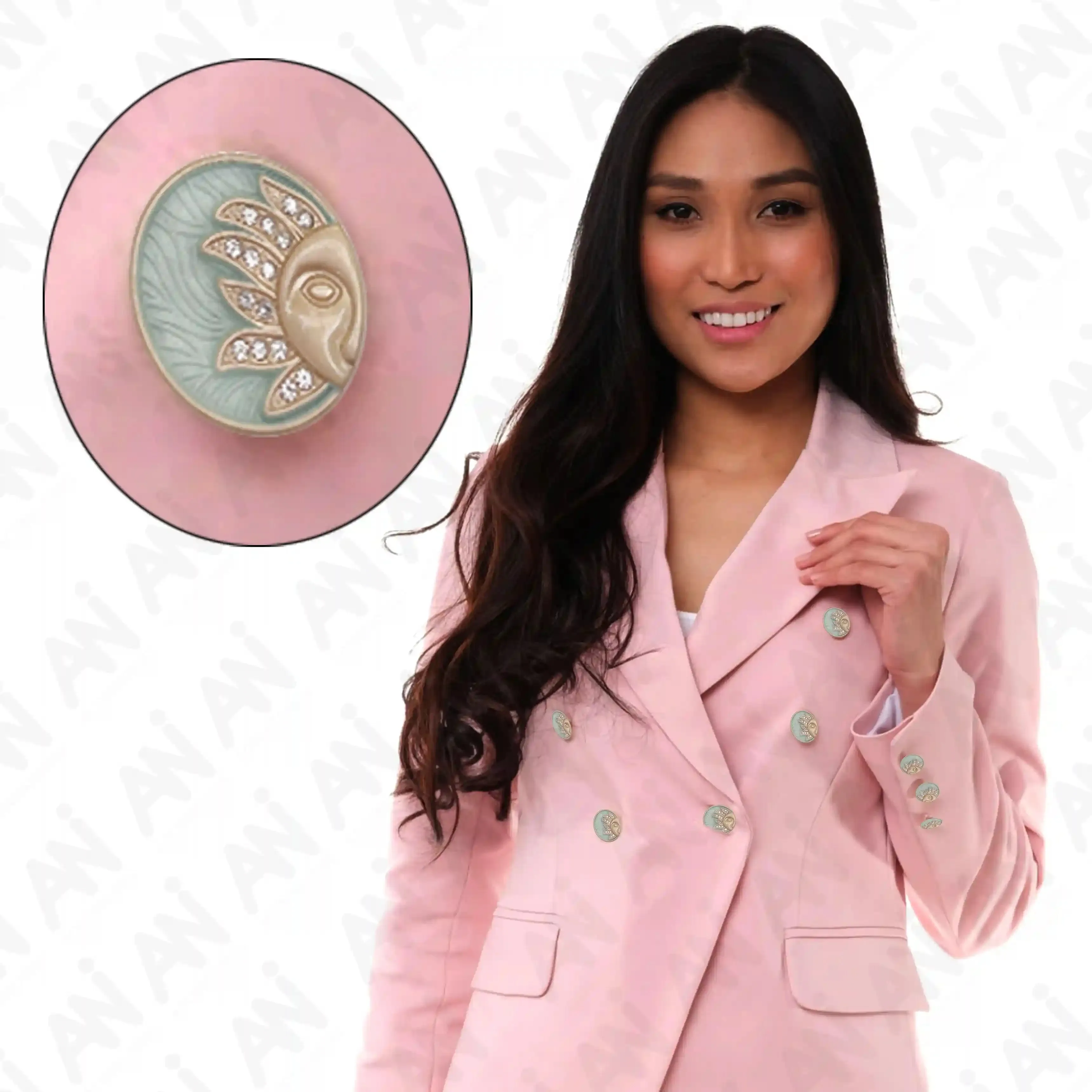 Sun Inspire Metal Buttons