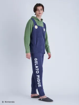 Super Mario MENS Luigi Pullover & Long Pants Loungewear Set