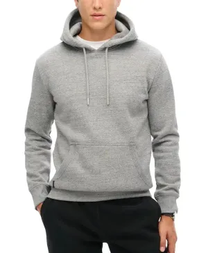 Superdry Mens Essential Logo Hoodie Dark Grey Fleck