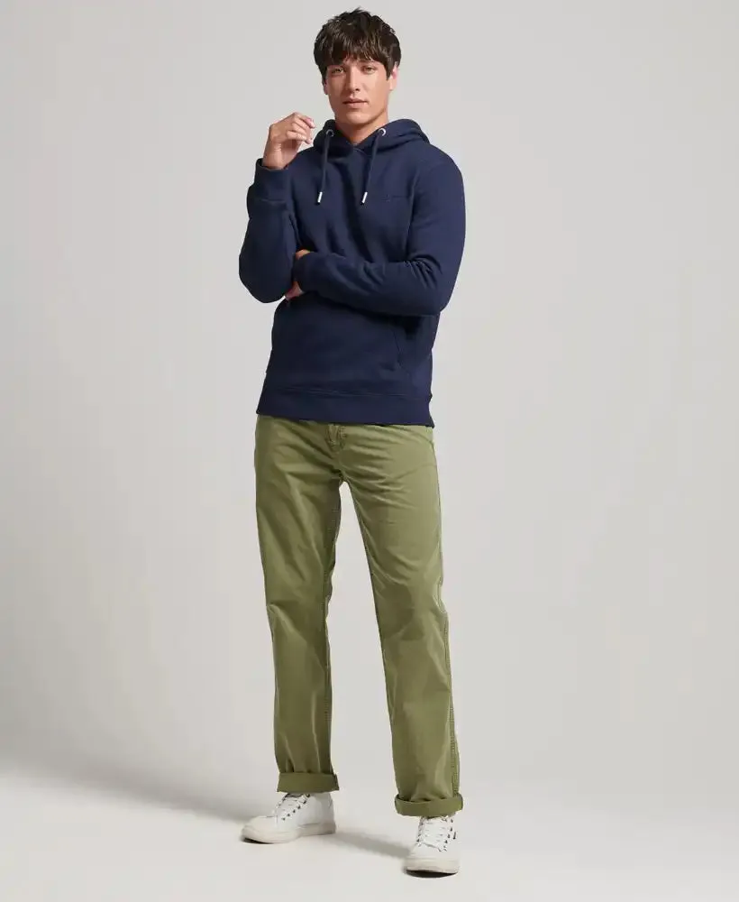 Superdry Mens Essential Logo Hoodie Heritage Rich Navy Marl