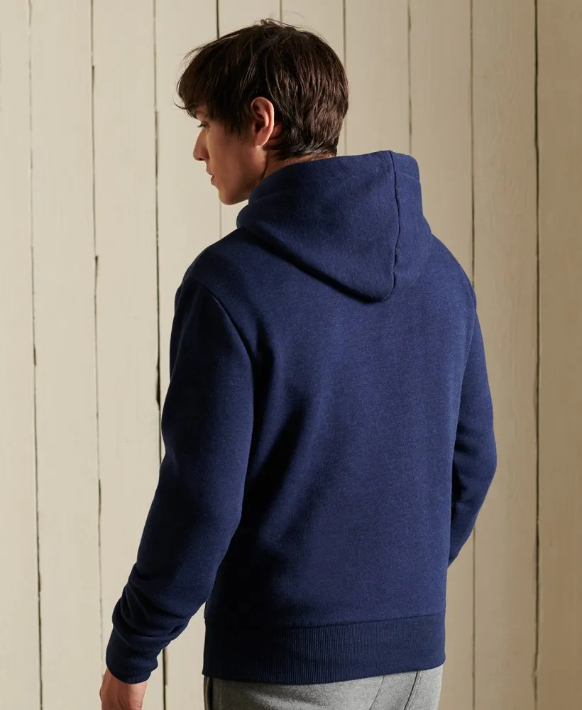 Superdry Organic Cotton Vintage Hoodie Midnight Blue Grit