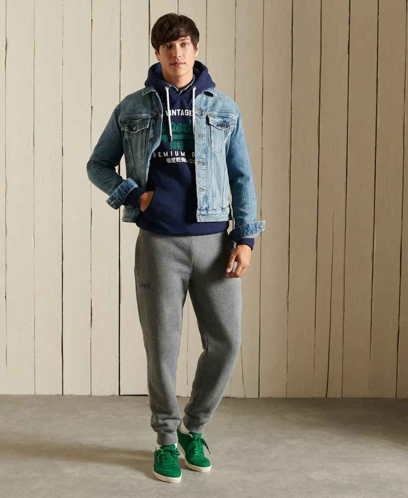 Superdry Organic Cotton Vintage Hoodie Midnight Blue Grit