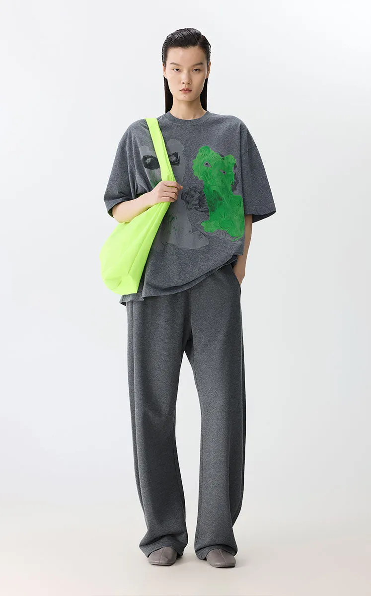 T-shirt / JNBY Oversized Graphic Cotton T-Shirt