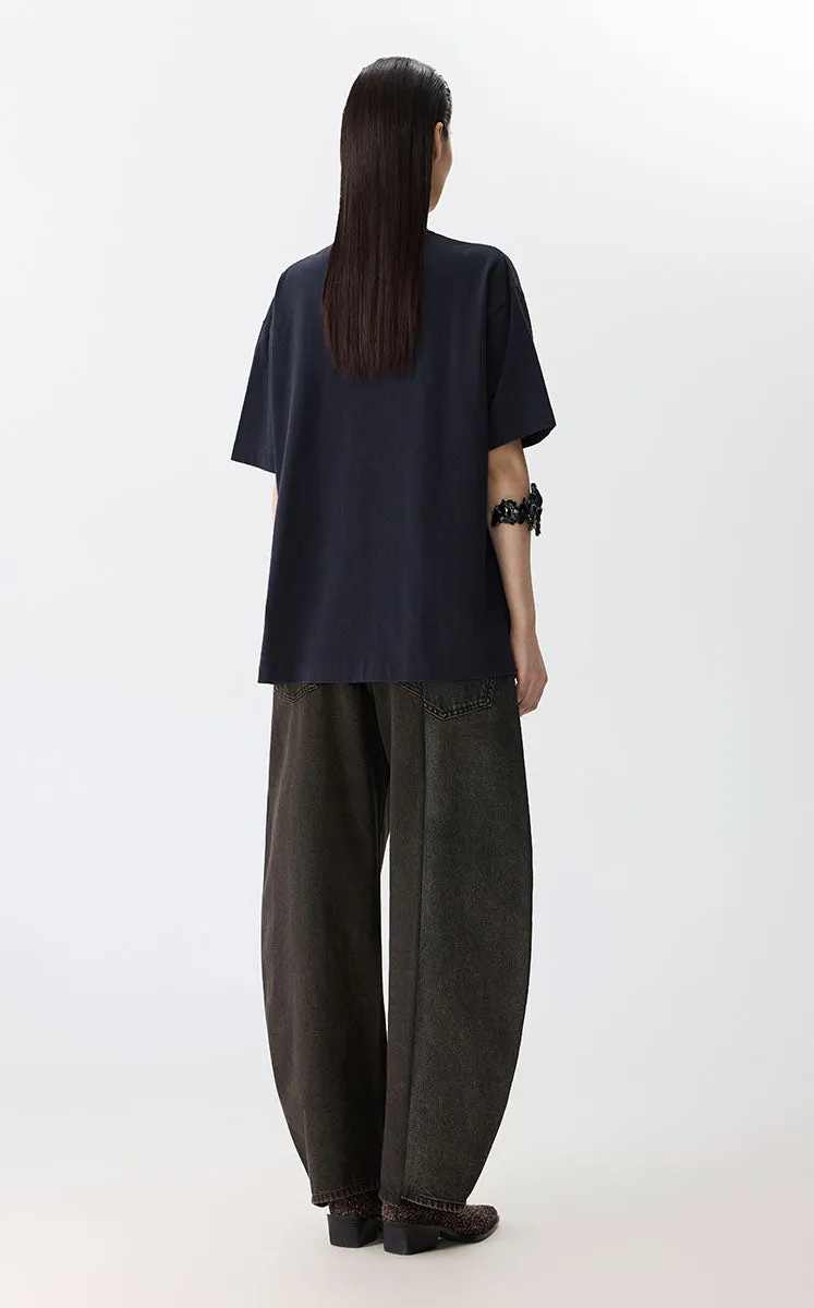 T-shirt / JNBY Oversized Graphic Cotton T-Shirt