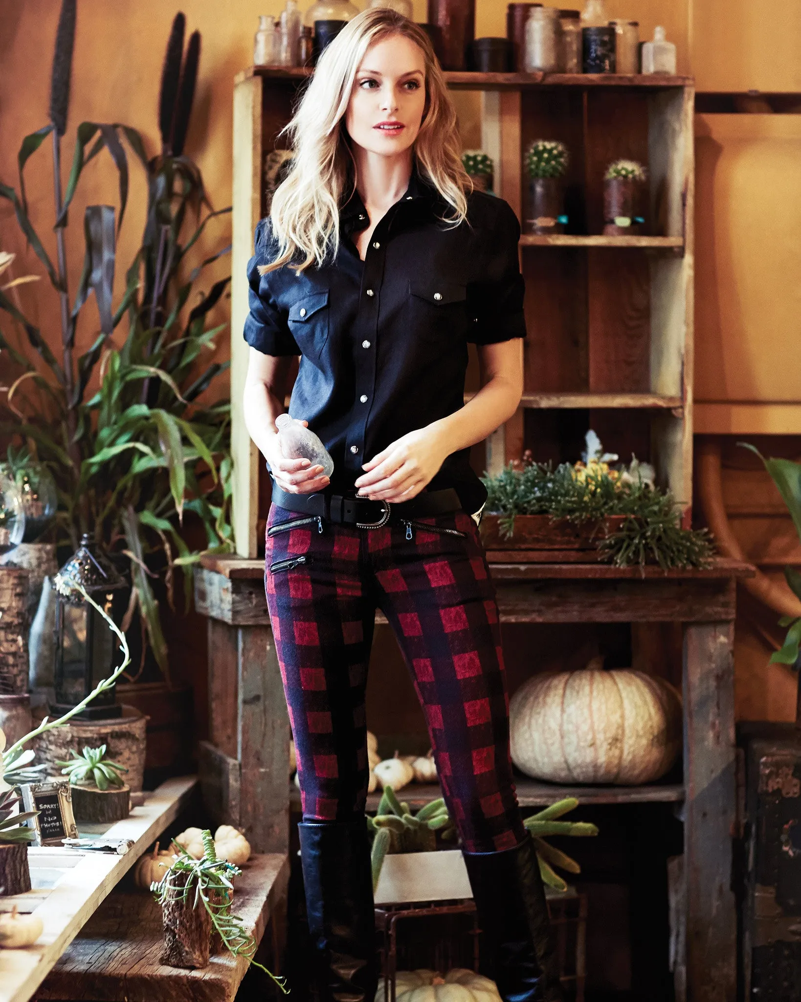 Tailored - Black Denim Western