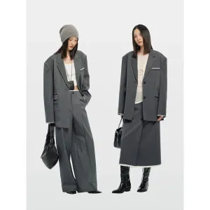 Tailored Gray Suit Set