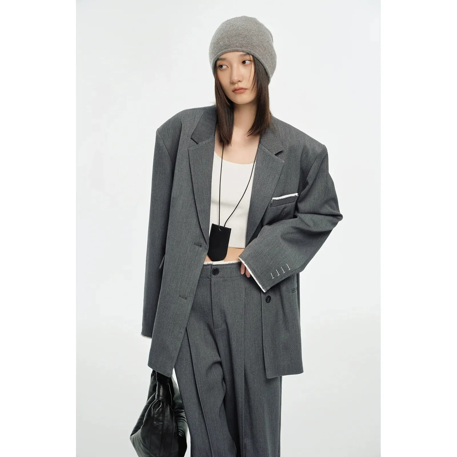 Tailored Gray Suit Set