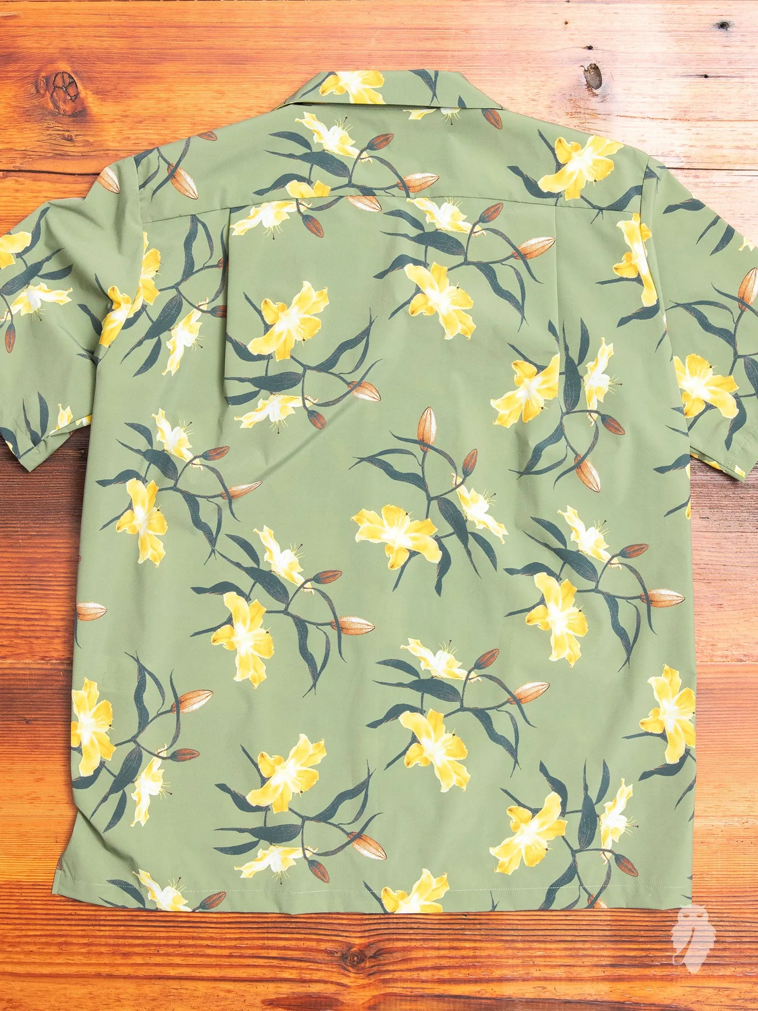Tailored Hawaiian Shirt in Yellow Flowers