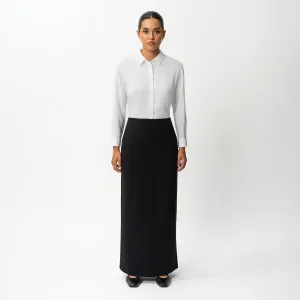 Tailored Ponte Maxi Skirt