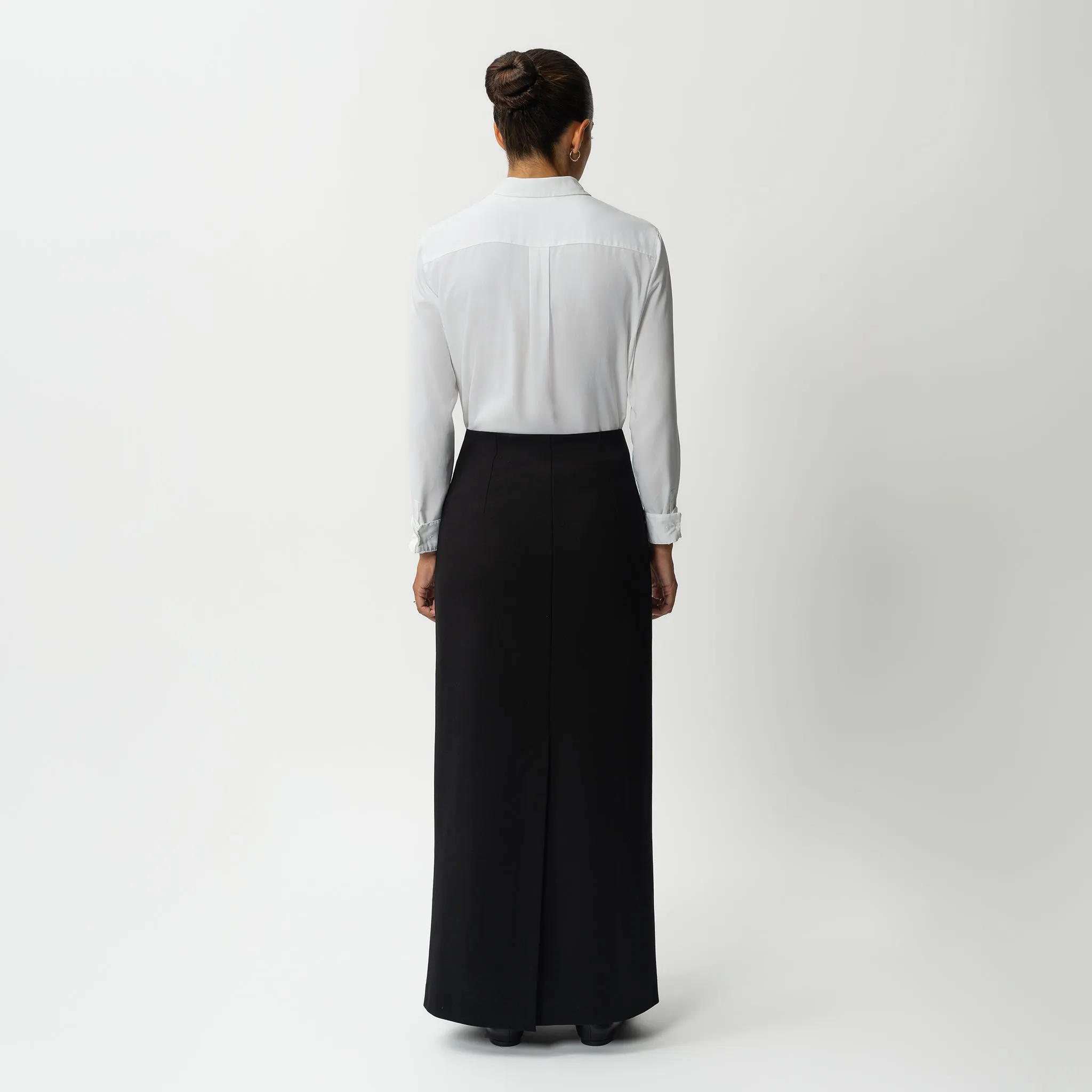 Tailored Ponte Maxi Skirt